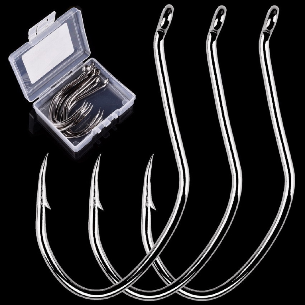 Fishing Hook Barbless - 10 Stks/doos Weerhaken Meerval Vishaken Hoge