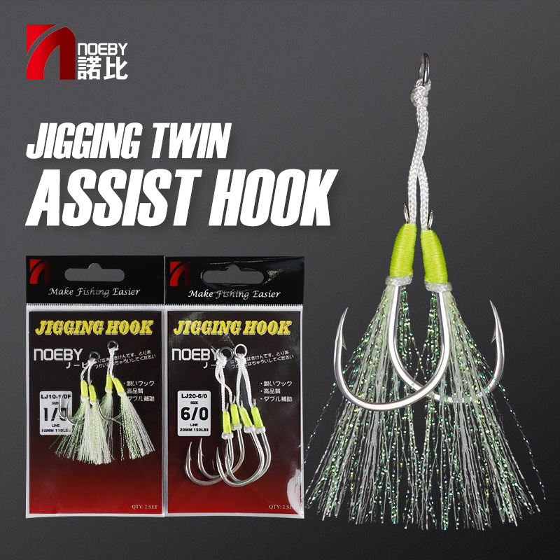 Fishing Hook Barbless - Noeby Jig Haken Vissen Trage Jigging
