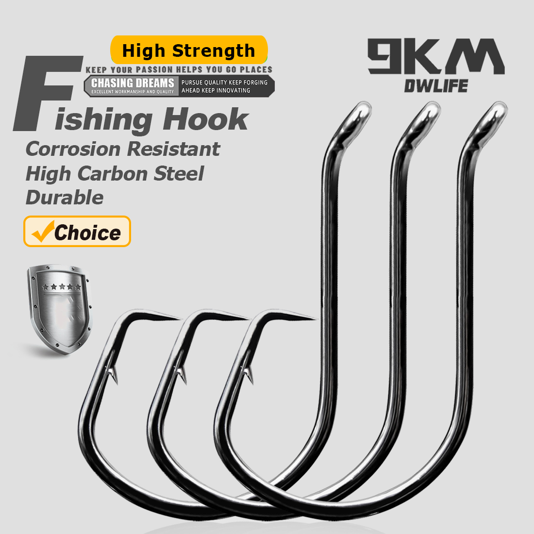 Fishing Hook Barbless - 9KM Cirkel Vishaken 25 ~ 50
