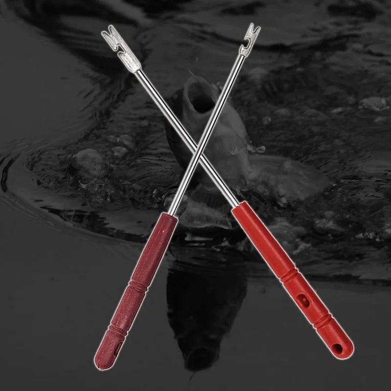 Fishing Hook Remover - 10 stuks veiligheidsvishaaktrekker roestvrij staal snelle