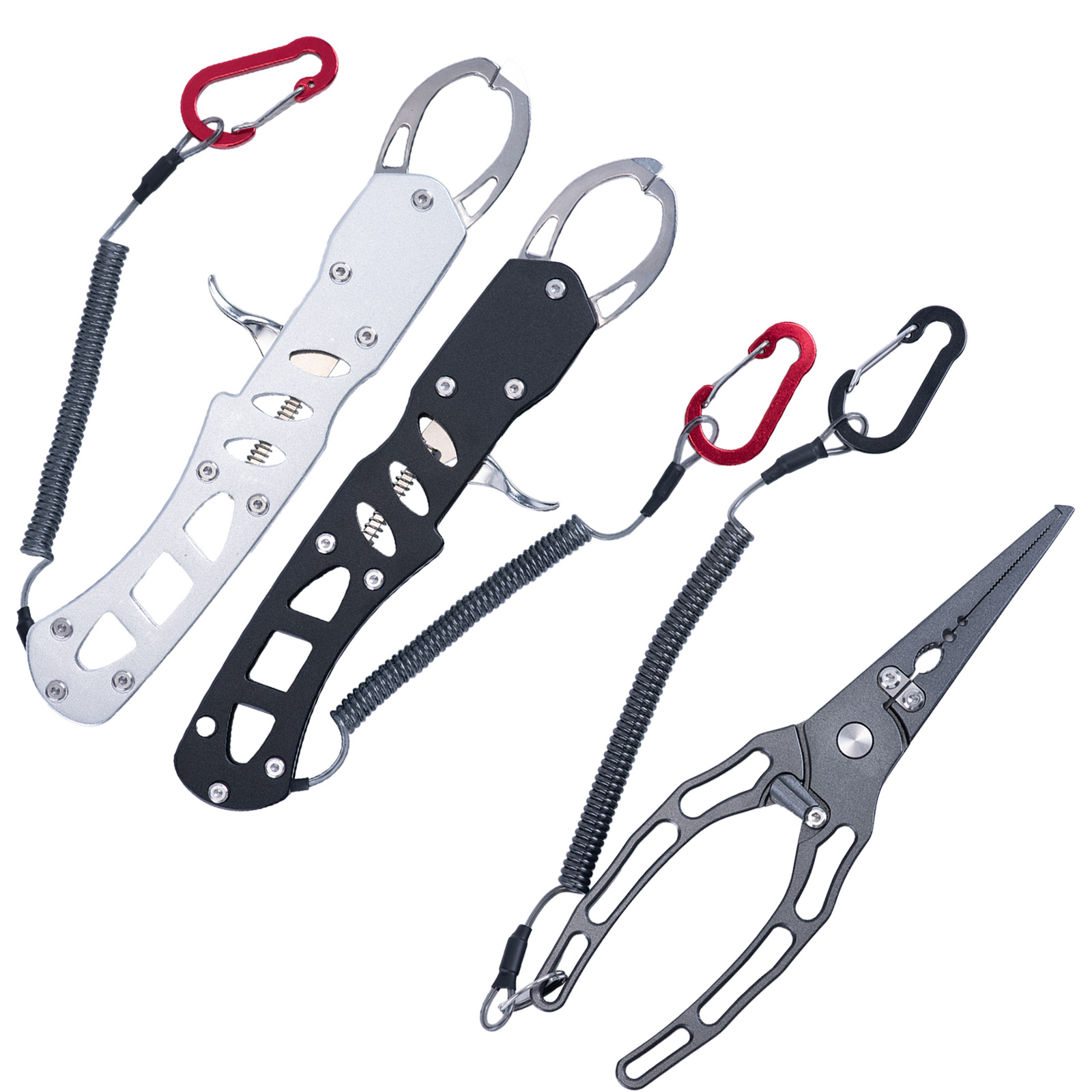 Fishing Hook Remover - Visserijtang en visgreepset, roestvrijstalen vislipgreep met