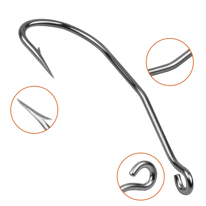 56 Stks/doos Rvs Lange Schacht - Fishing Hook Barbless recensie en prijs
