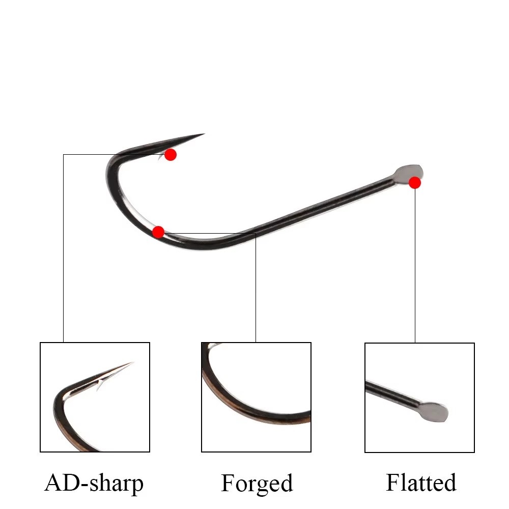 NGB 60-70 STKS Koolstofstaal S - Fishing Hook Barbless recensie en prijs