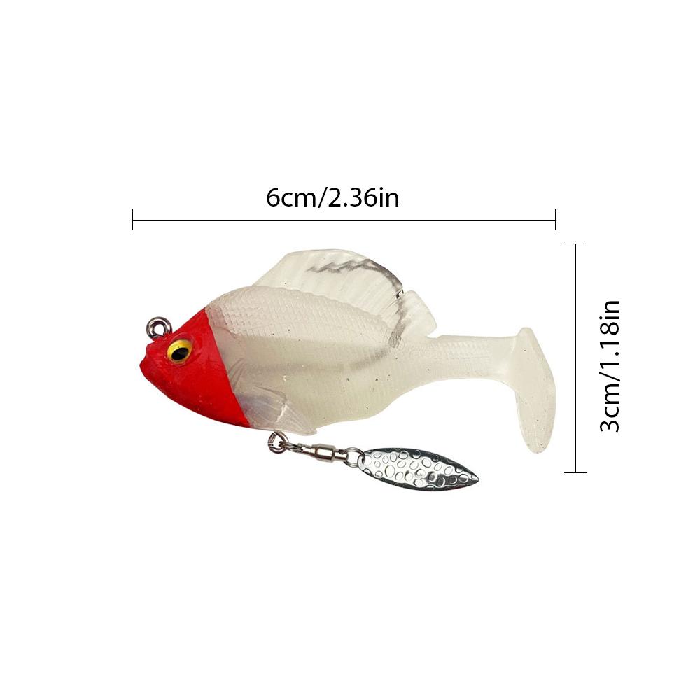 6 stuks zachte kunstaasjes, vo - Fishing Hook Weedless recensie en prijs