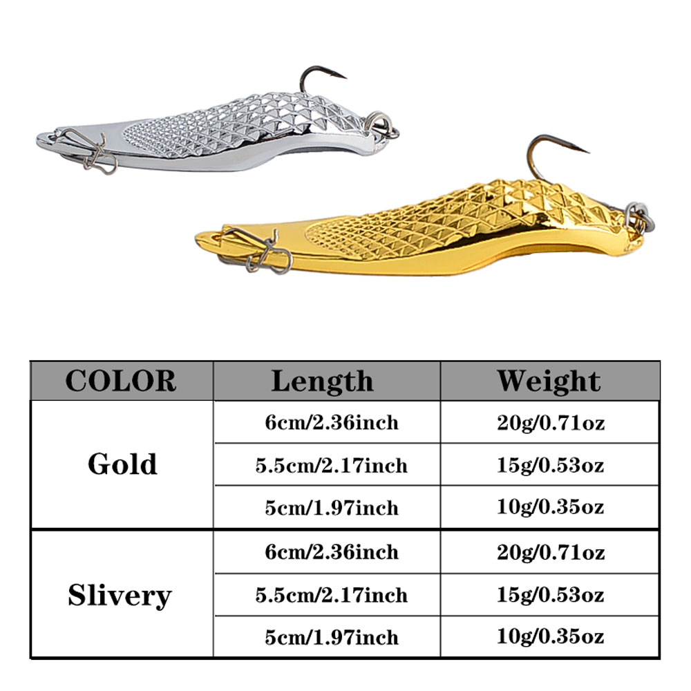 6 STKS Metalen Spinners Lokt m - Fishing Hook Treble recensie en prijs