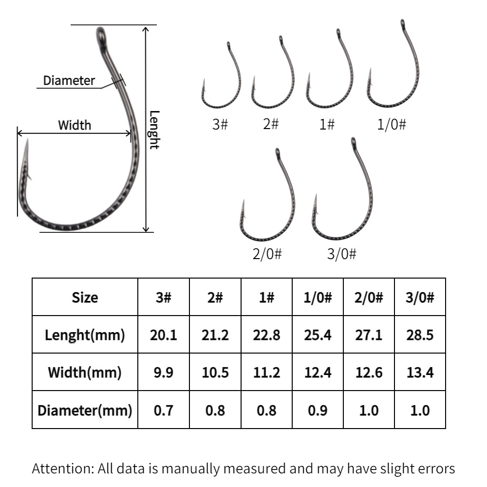 50 Stuks Wacky Haken Koolstofs - Fishing Hook Barbless recensie en prijs