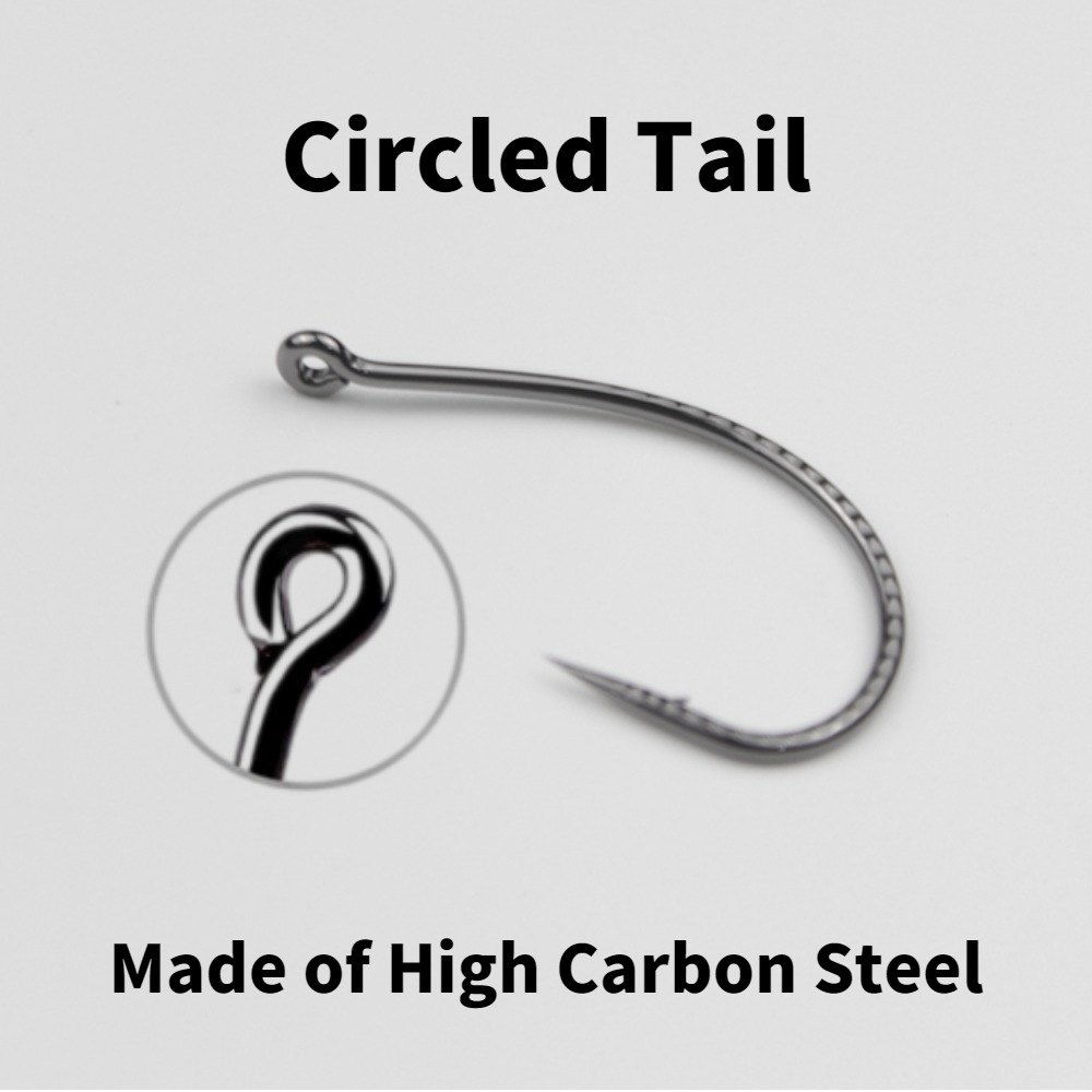 50 Stuks Wacky Haken Koolstofs - Fishing Hook Barbless recensie en prijs