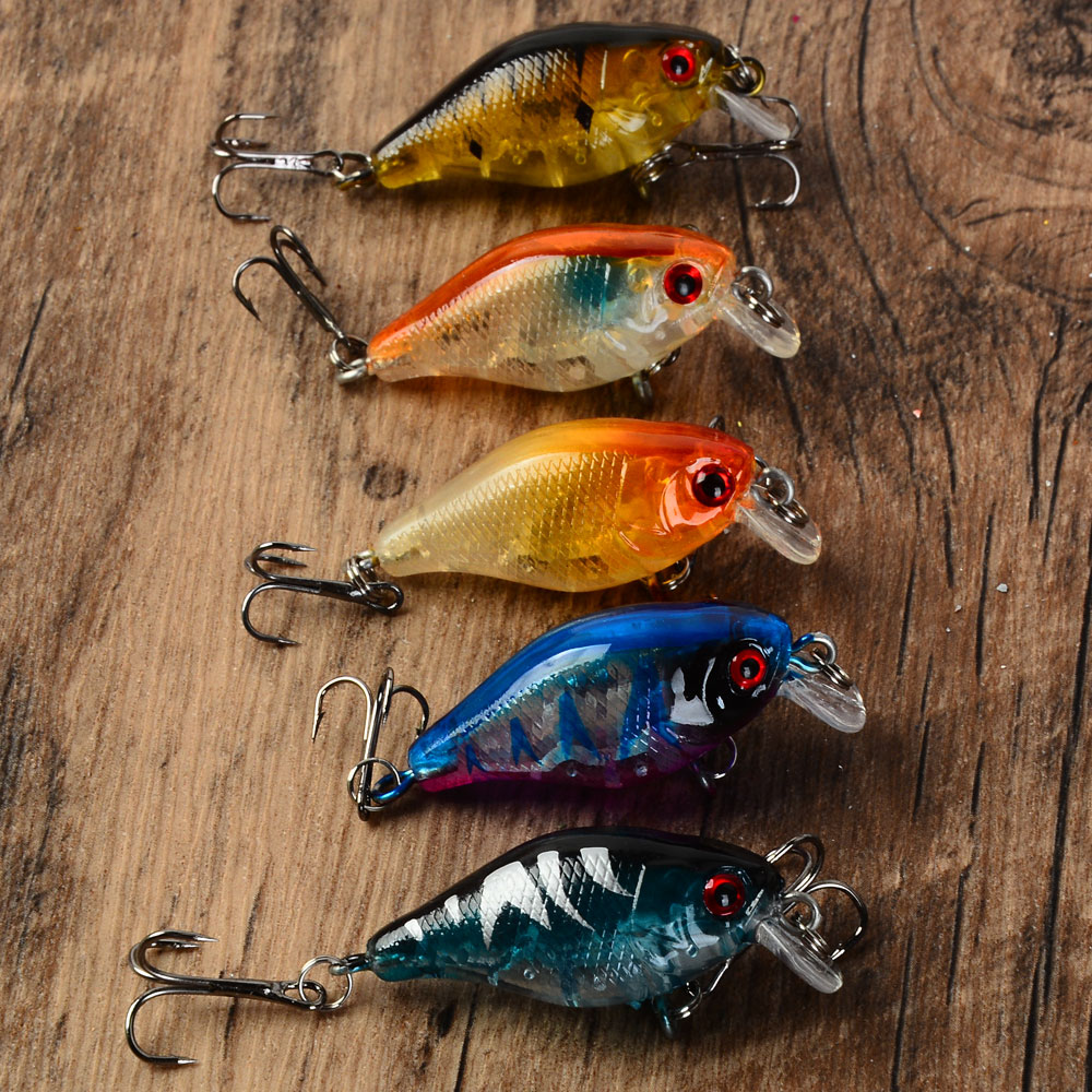 5pcs Drijvende Crankbaits Aas  - Fishing Hook Treble recensie en prijs