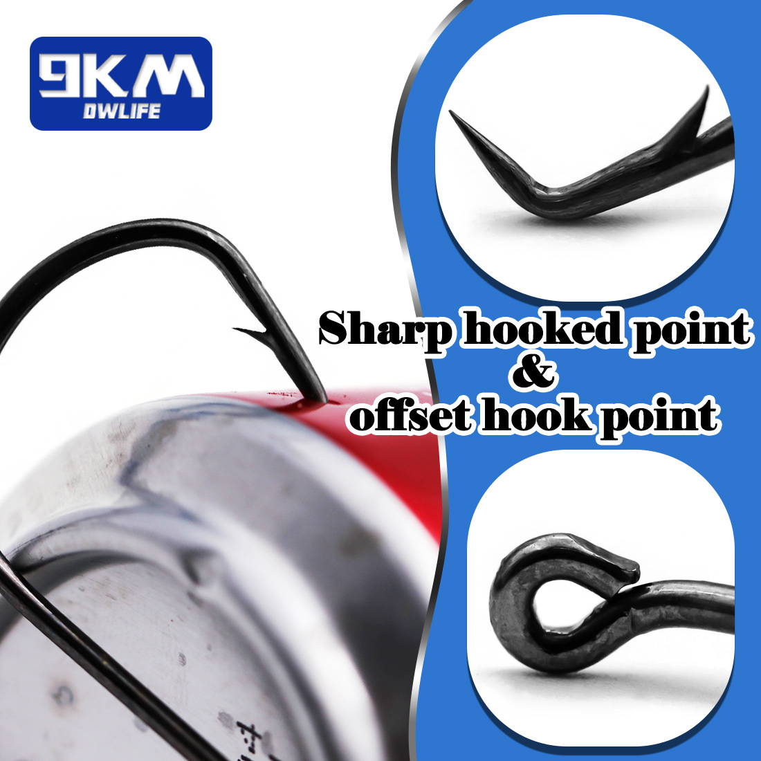 9KM Cirkel Vishaken 25 ~ 50 St - Fishing Hook Barbless recensie en prijs